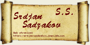 Srđan Sadžakov vizit kartica